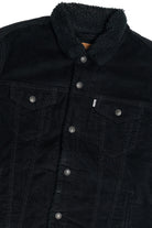 Levi's Premium Black Corduroy Faux Sherpa Lined Denim Jacket