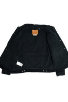 Levi's Premium Black Corduroy Faux Sherpa Lined Denim Jacket