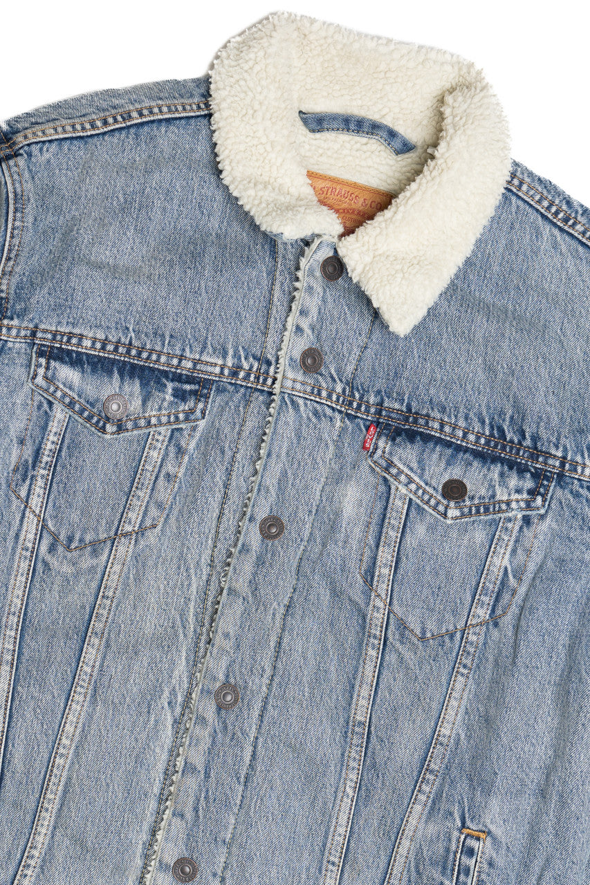 Levi's Denim Faux Sherpa Lined Jacket 1621