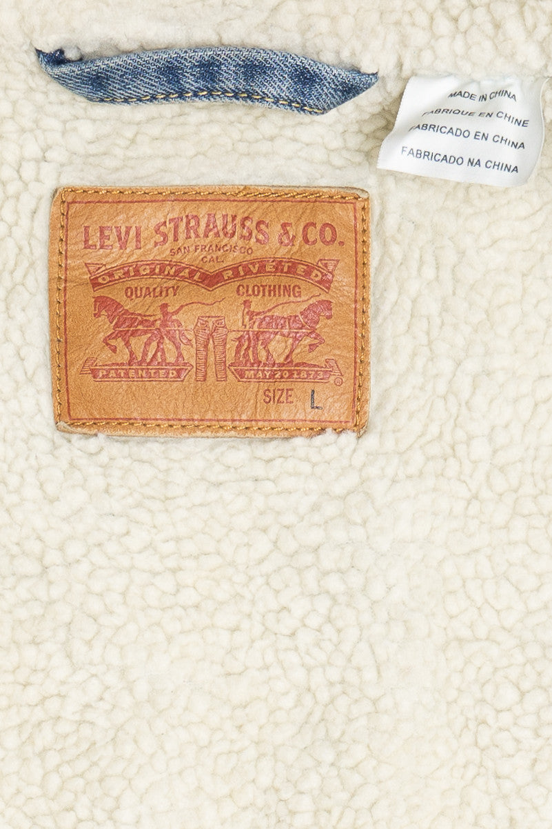 Levi's Denim Faux Sherpa Lined Jacket 1621