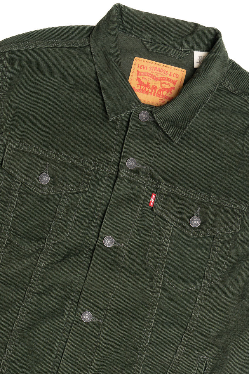 Levi's Dark Green Corduroy Denim Jacket
