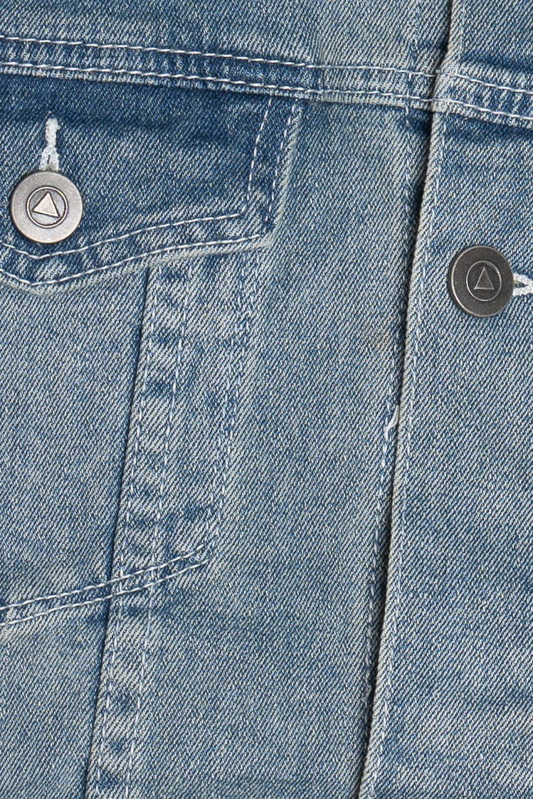 Upcycled Harley Davidson "Flat Track Racing" Back Patch Denim Jacket