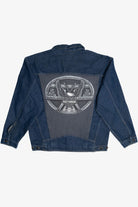 Vintage Upcycled Harley Davidson Back Patch Planet Hollywood Denim Jacket