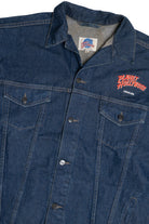Vintage Upcycled Harley Davidson Back Patch Planet Hollywood Denim Jacket