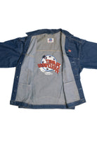 Vintage Upcycled Harley Davidson Back Patch Planet Hollywood Denim Jacket