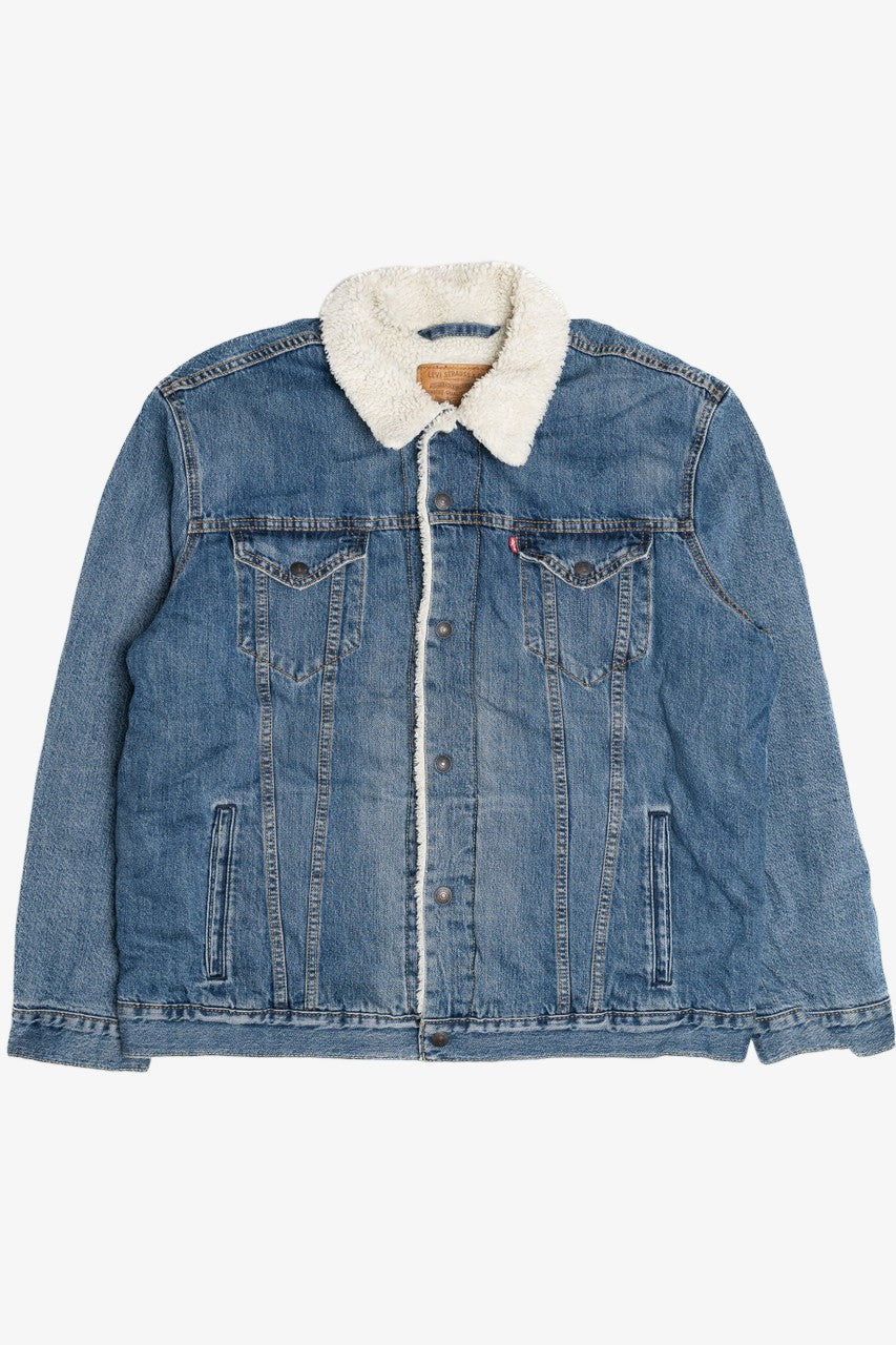 Levi's Premium Denim Faux Sherpa Lined Jacket 1634