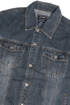 Upcycled Harley Davidson Back Patch Denim Jacket 1636