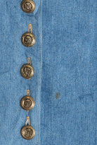 Vintage Beaded American Flag Western Fringe Double D Ranch Denim Jacket (1990s)