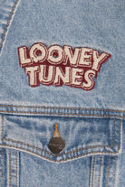 Vintage Looney Tunes Member's Only Distressed Screen Print Denim Jacket (1990s)