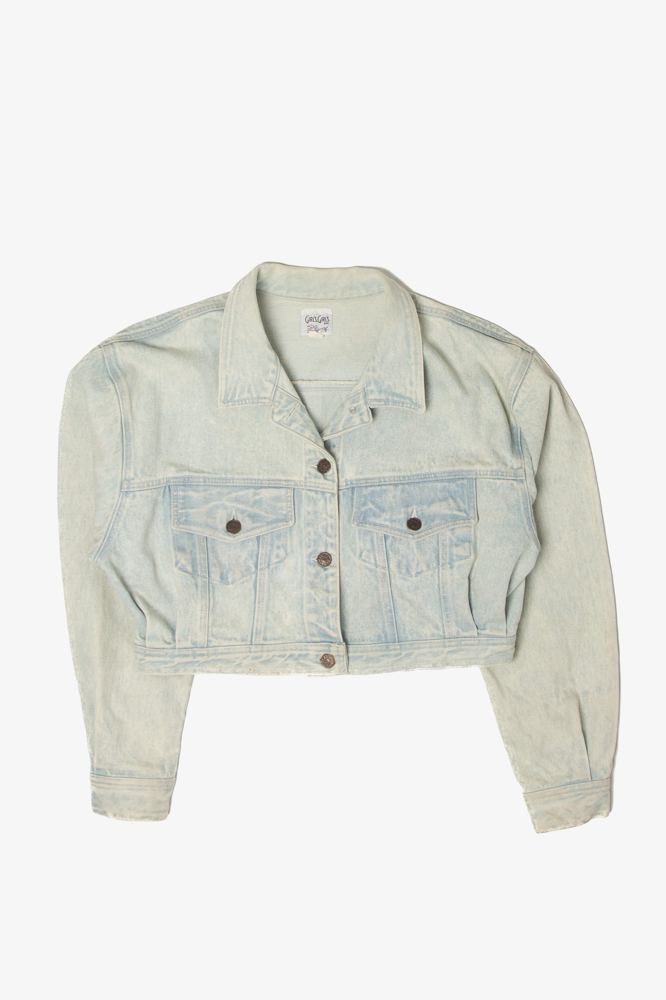 Vintage Girl's Girl's Light Denim Jacket (1980s)