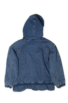 Vintage Rock Creek Hooded Plaid Denim Jacket (1990s)