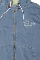 Vintage D.R.L. Yacht Club Division-7 Hooded Denim Jacket (1990s)