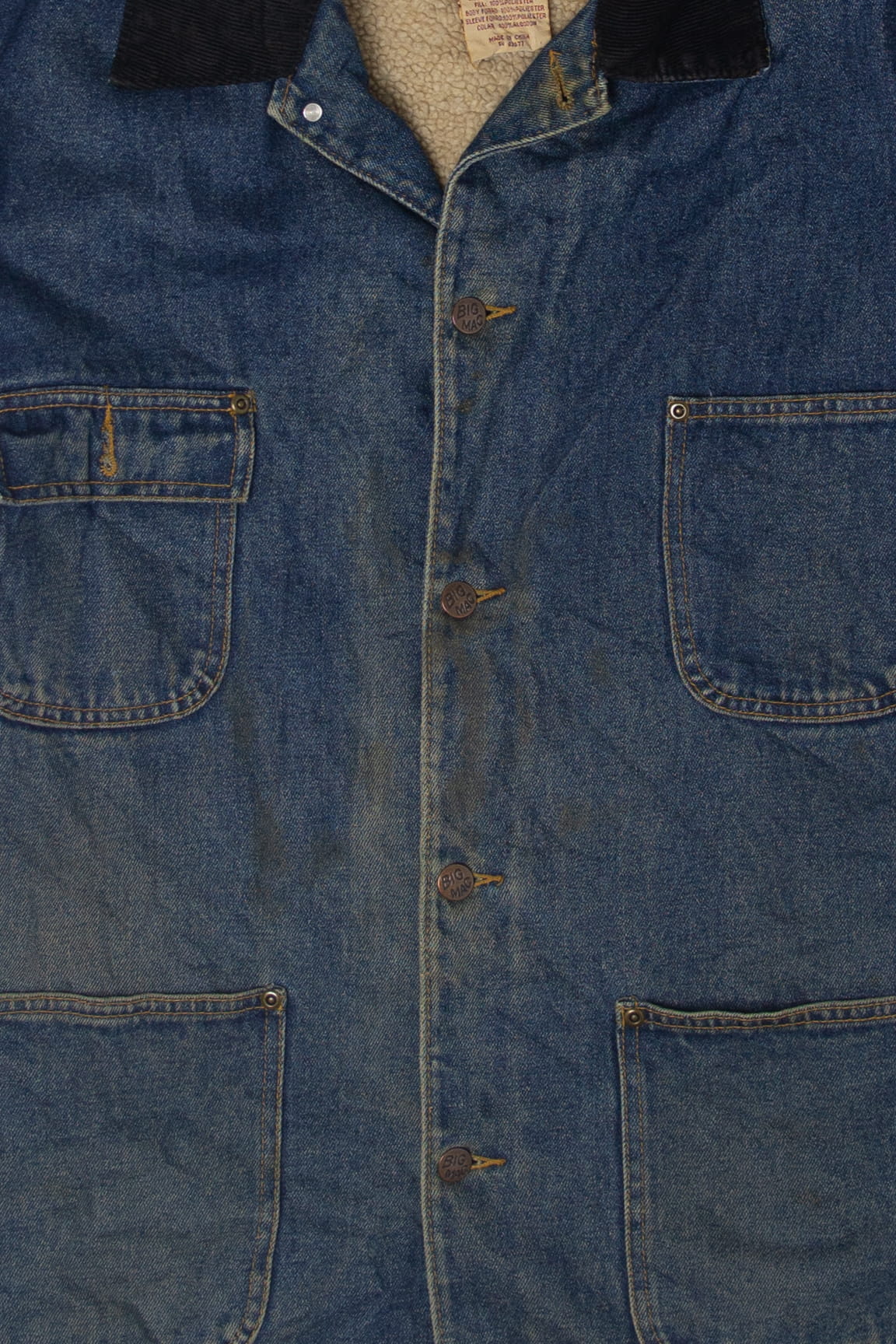 Vintage Big Mac Workwear Sherling Denim Jacket (1990s) – Ragstock