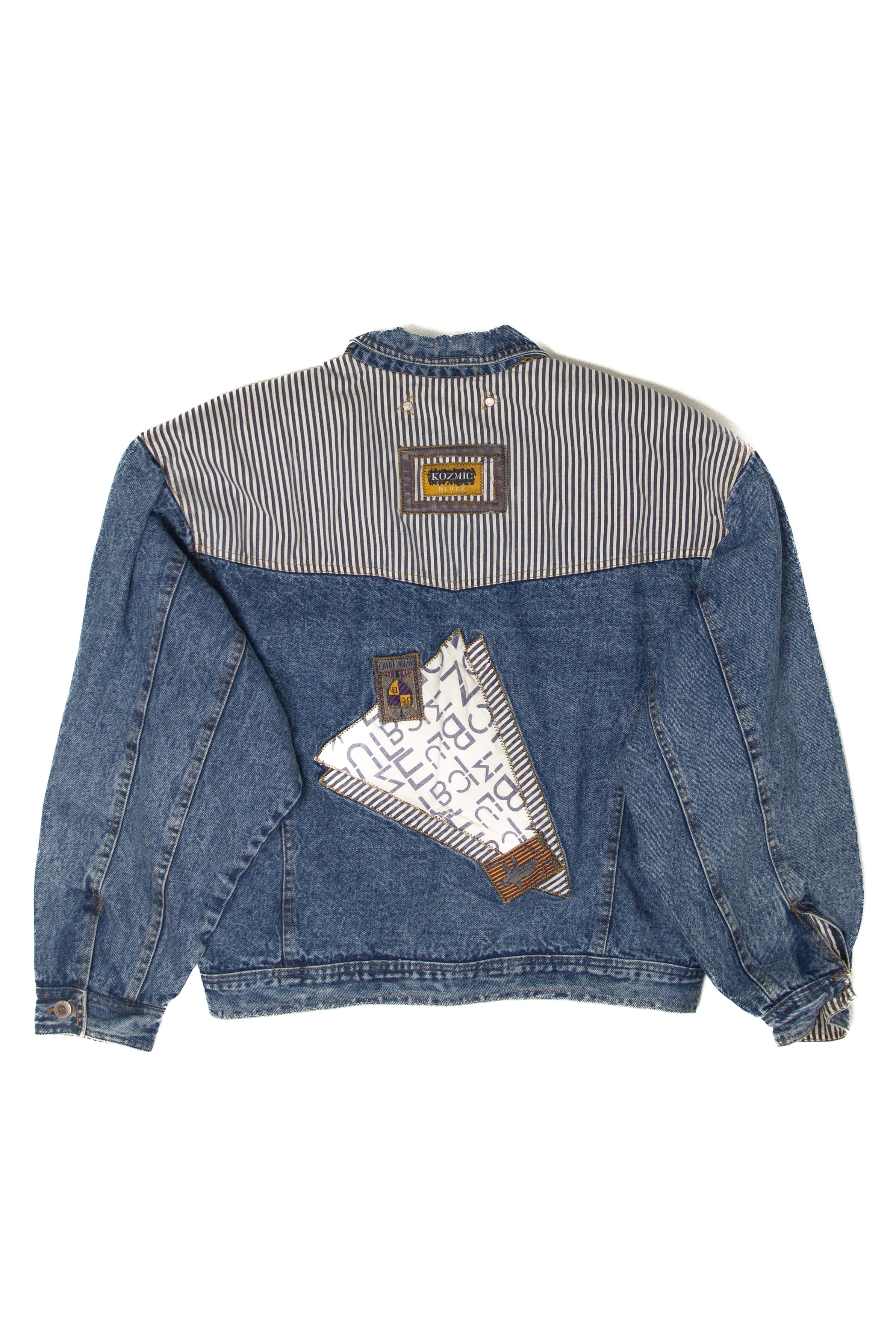 Vintage Kozmic Bluez Patches Denim Jacket (1980s) – Ragstock