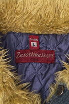 Vintage Y2k Faux Fur Trimmed Denim Jacket (2000s)