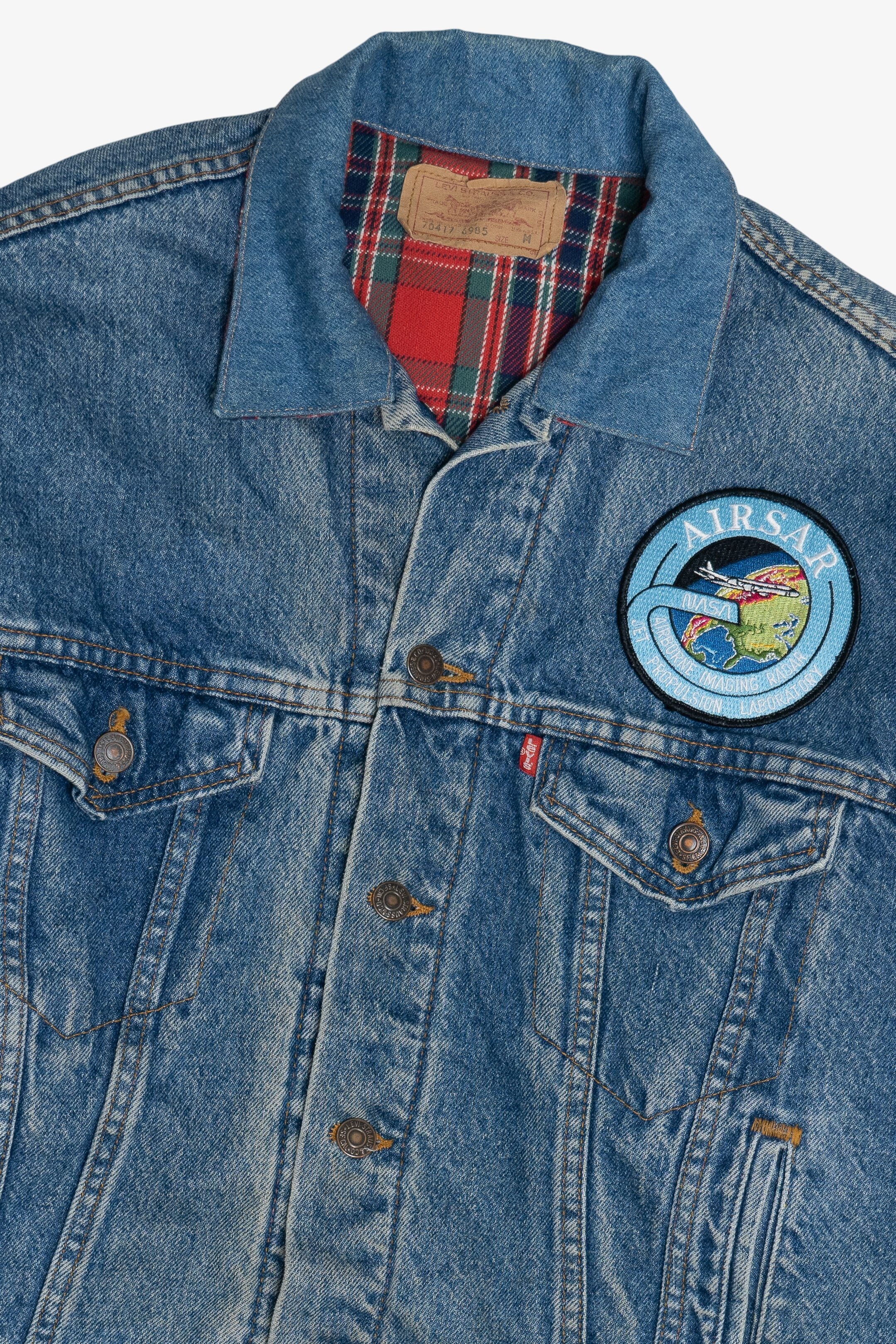 Vintage Levi's 70417 6985 Flannel Lined Denim Jacket (1980s)