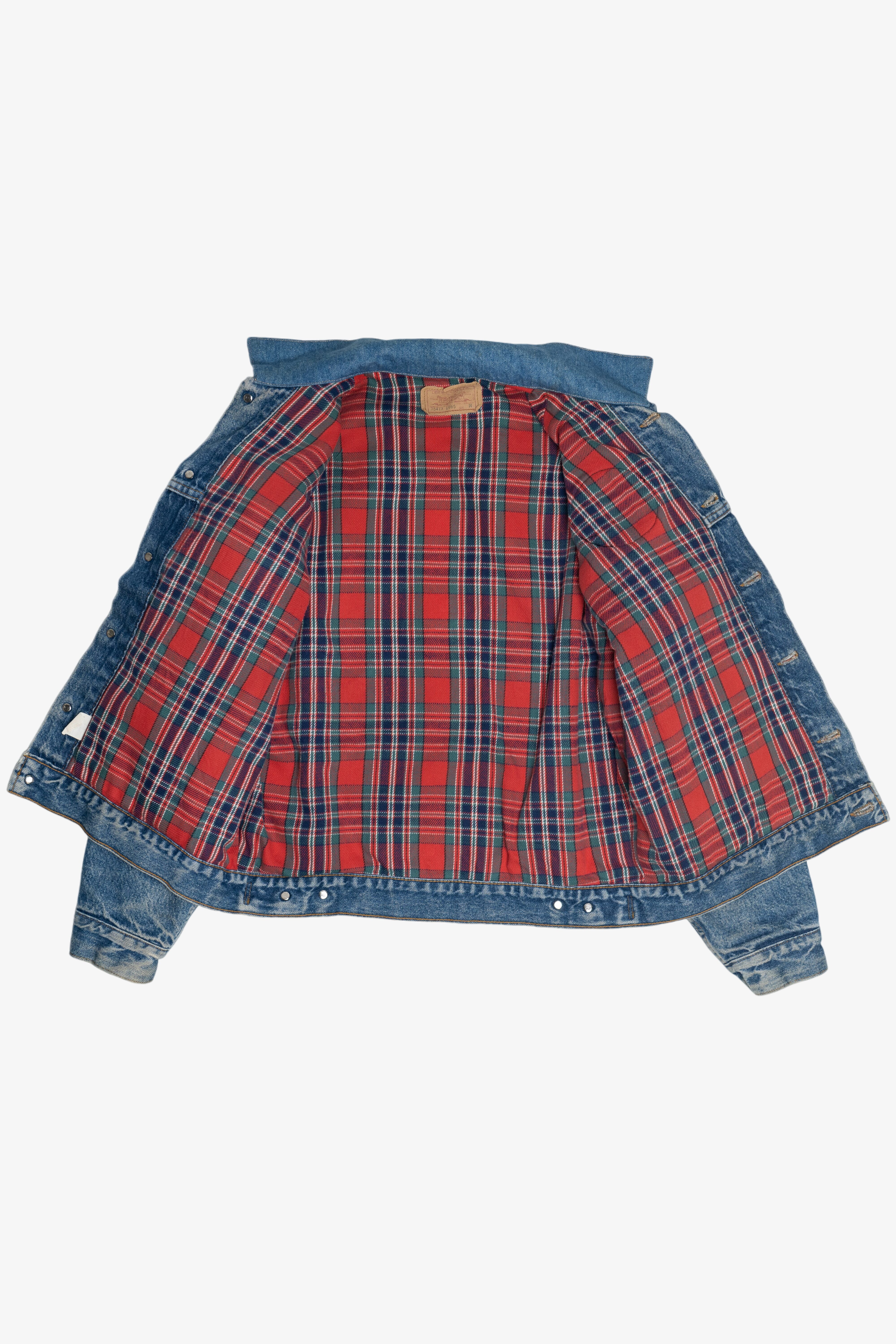 Vintage Levi's 70417 6985 Flannel Lined Denim Jacket (1980s