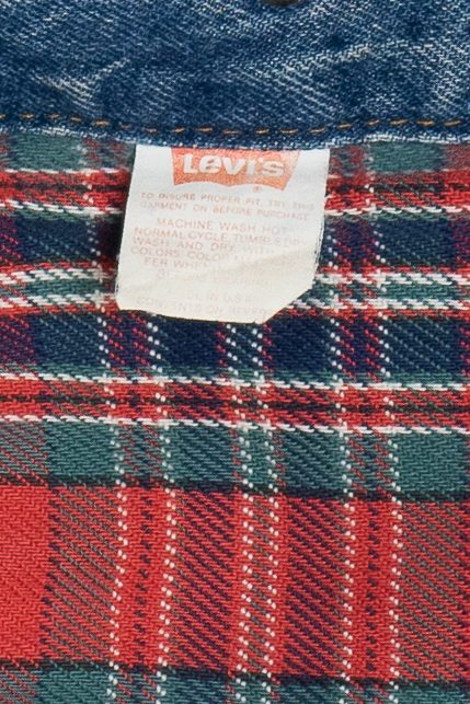 Vintage Levi's 70417 6985 Flannel Lined Denim Jacket (1980s)