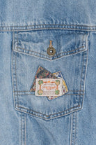 Vintage Pink Beans Paisley Detail Patchwork Denim Jacket (1990s)
