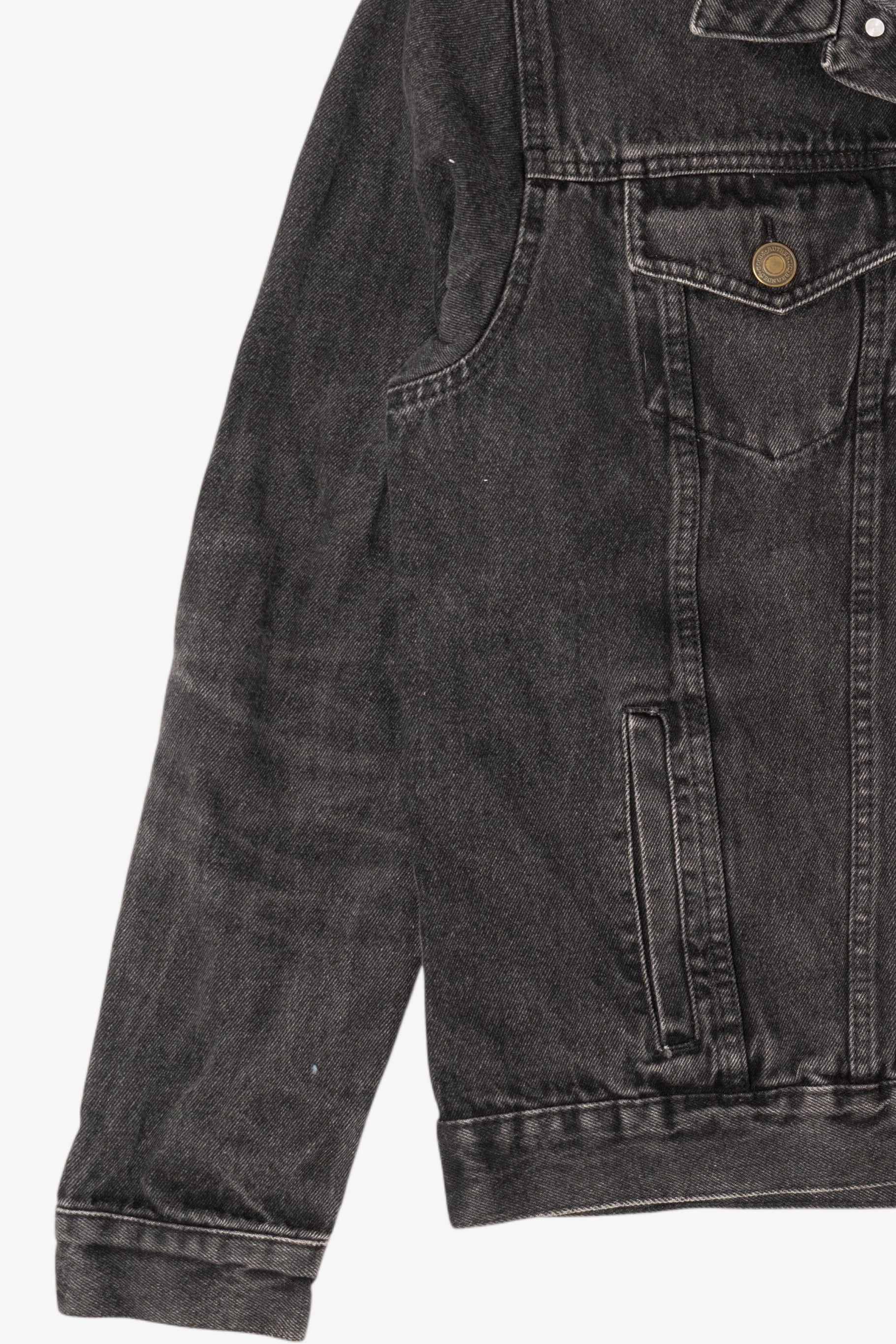 Harley Davidson "Big Moose" Portland Black Denim Jacket (2010s)