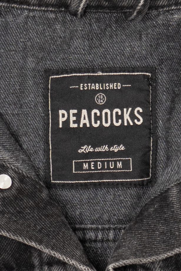 Harley Davidson "Big Moose" Portland Black Denim Jacket (2010s)
