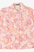 Vintage Pink Floral Liz Claiborne Denim Jacket (1990s)
