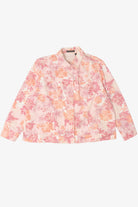 Vintage Pink Floral Liz Claiborne Denim Jacket (1990s)