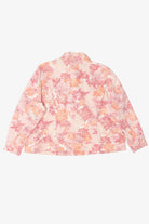 Vintage Pink Floral Liz Claiborne Denim Jacket (1990s)