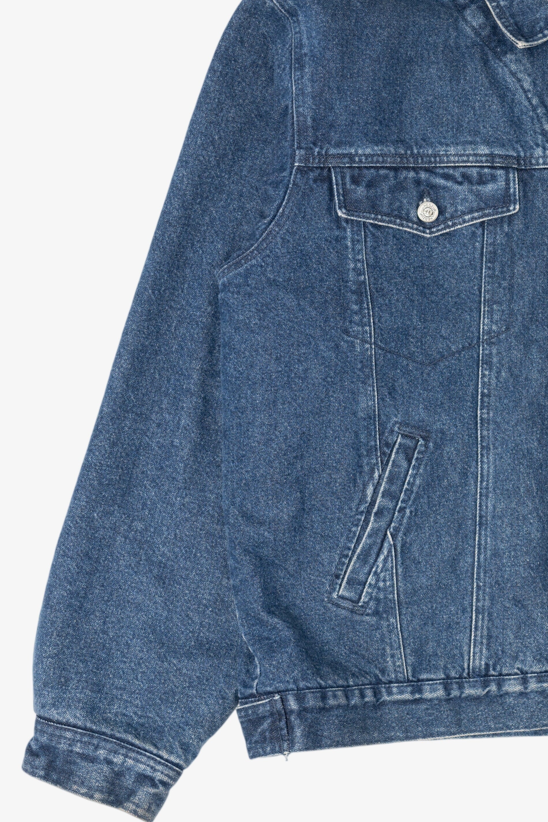 Vintage Y2k Hedz-Up Blue Denim Jacket (1990s)