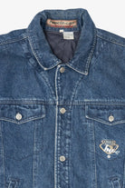 Vintage Y2k Hedz-Up Blue Denim Jacket (1990s)
