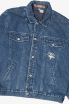 Vintage Y2k Hedz-Up Blue Denim Jacket (1990s)