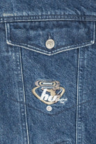 Vintage Y2k Hedz-Up Blue Denim Jacket (1990s)
