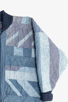 Vintage Denim Quilted Batwing Jacket (1990s)