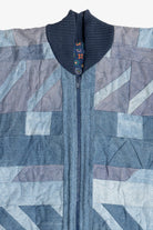 Vintage Denim Quilted Batwing Jacket (1990s)