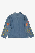 Vintage Embroidered Floral Tantrums Denim Jacket (1990s)