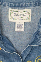 Vintage Embroidered Floral Tantrums Denim Jacket (1990s)