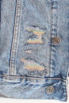 Old Navy Rainbow Distressed Denim Jacket (2010s)