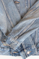 Old Navy Rainbow Distressed Denim Jacket (2010s)