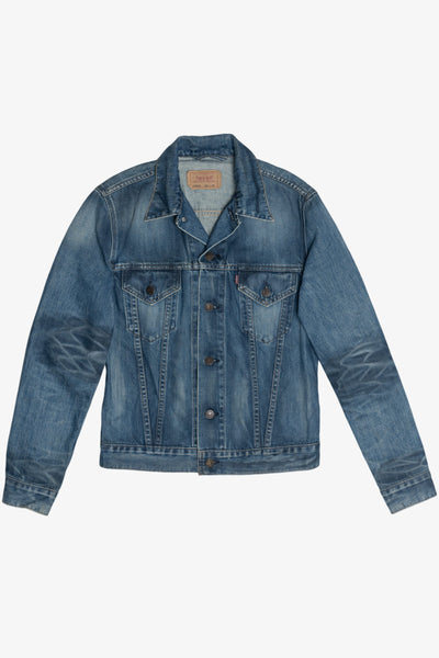Vintage Levi's 70500 European Cut Distressed Detail Denim Jacket