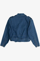 Vintage Brett Harrison Denim Motorcycle Jacket (1980s)