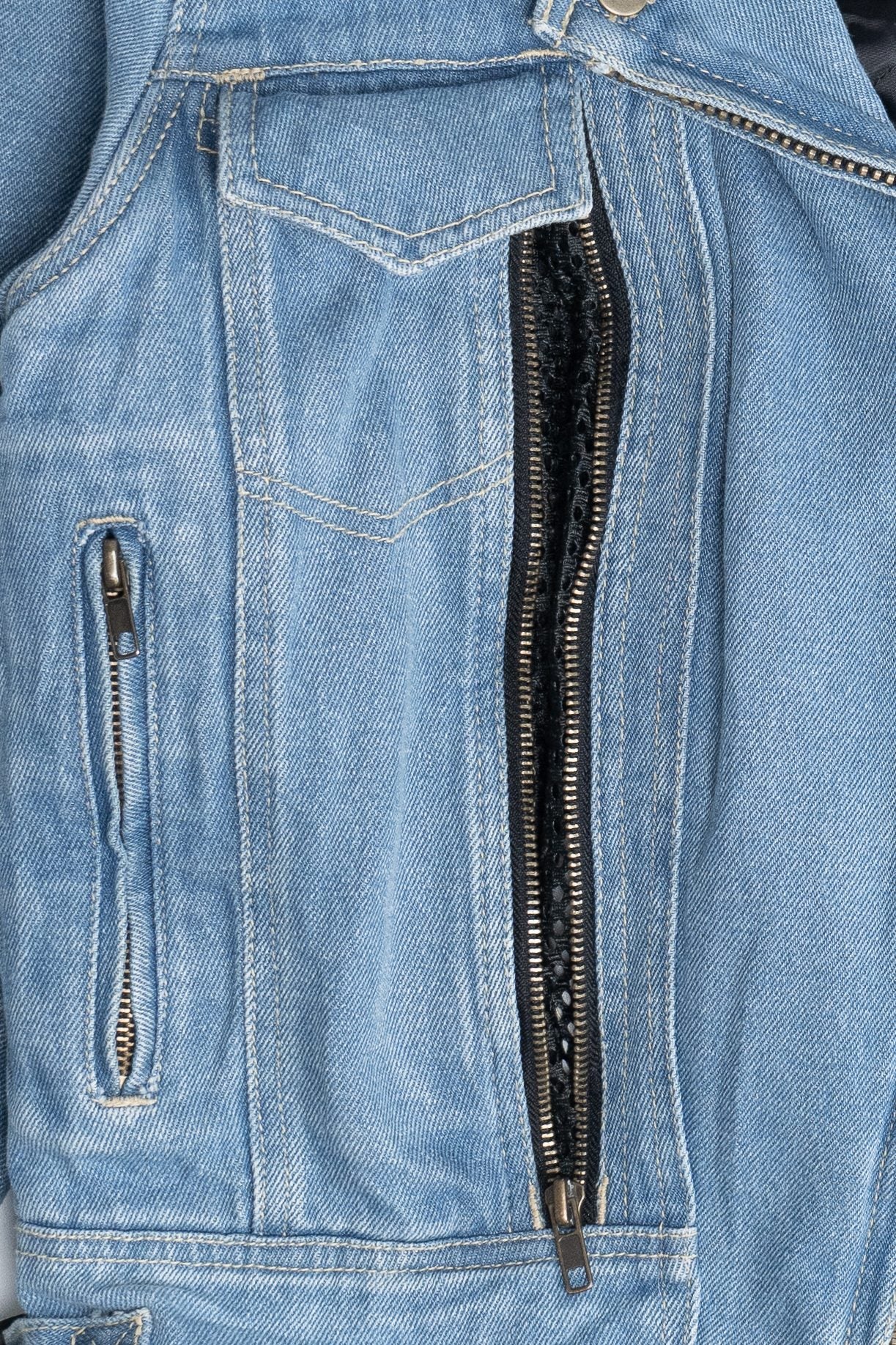 Vintage Zony Inc. Insulated Denim Motorcycle Jacket (1990s)