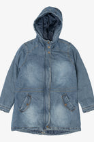 Blue Urban Republic Quilted Lining Hooded Denim Jacket (2010s)