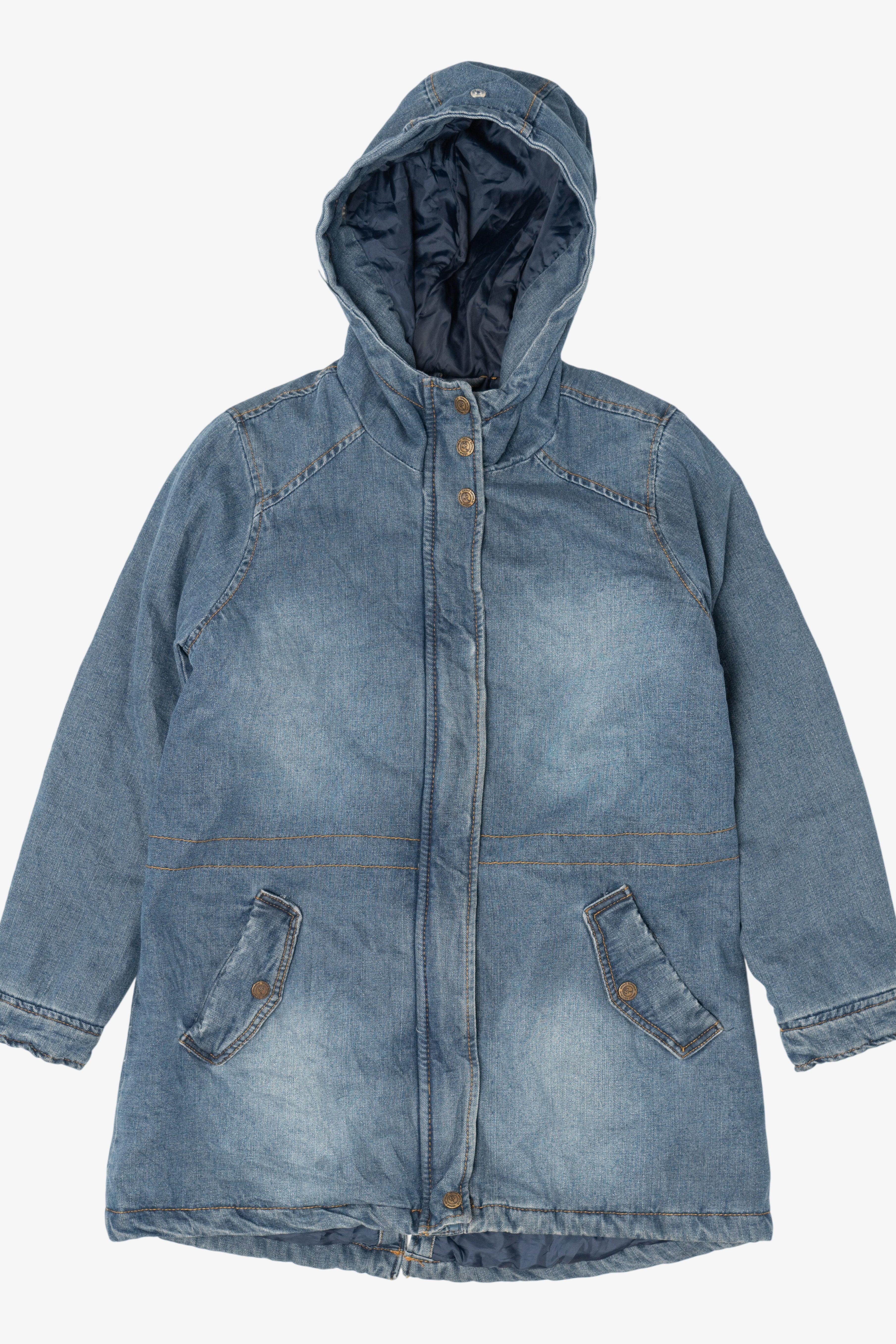 Blue Urban Republic Quilted Lining Hooded Denim Jacket (2010s)
