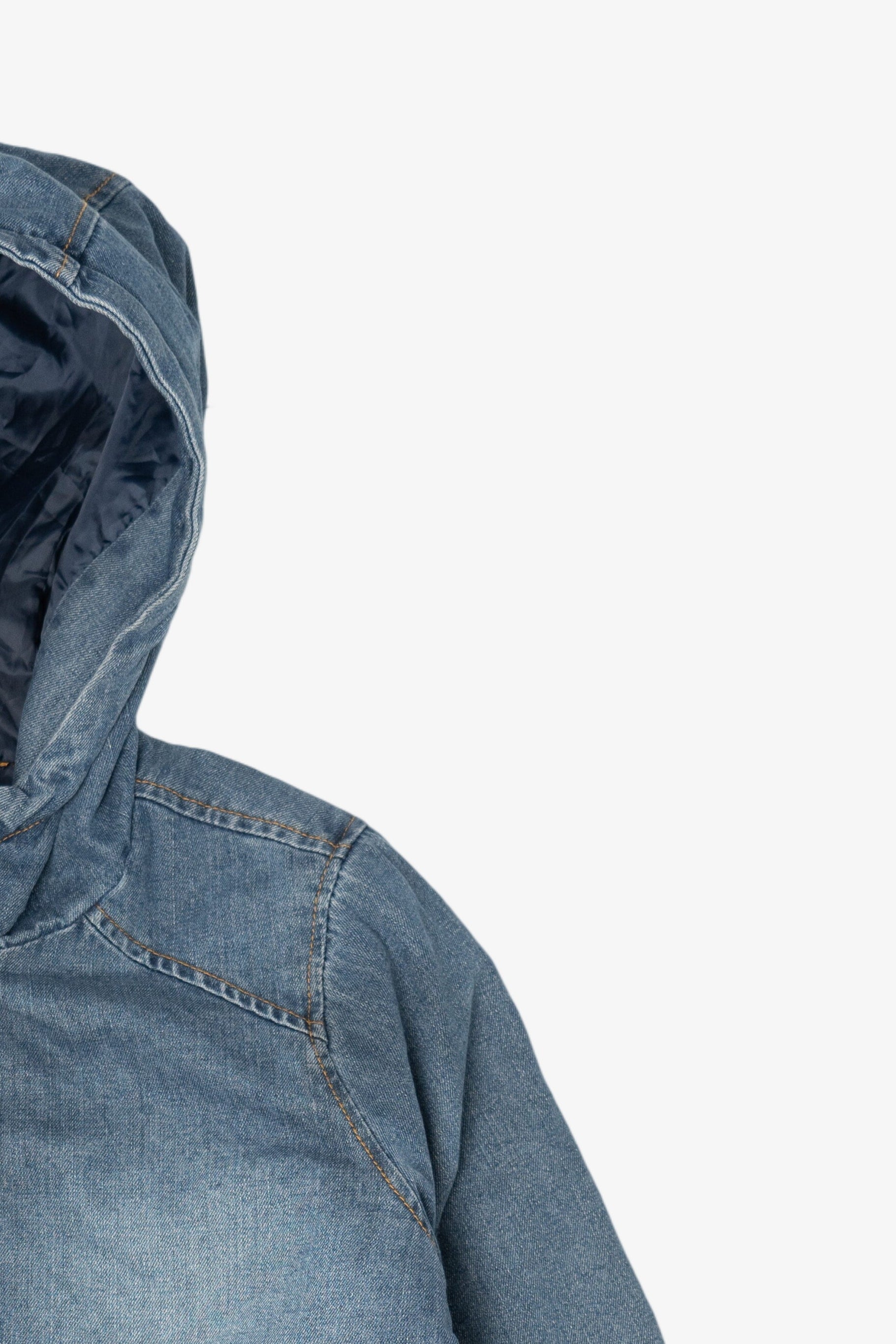 Blue Urban Republic Quilted Lining Hooded Denim Jacket (2010s)