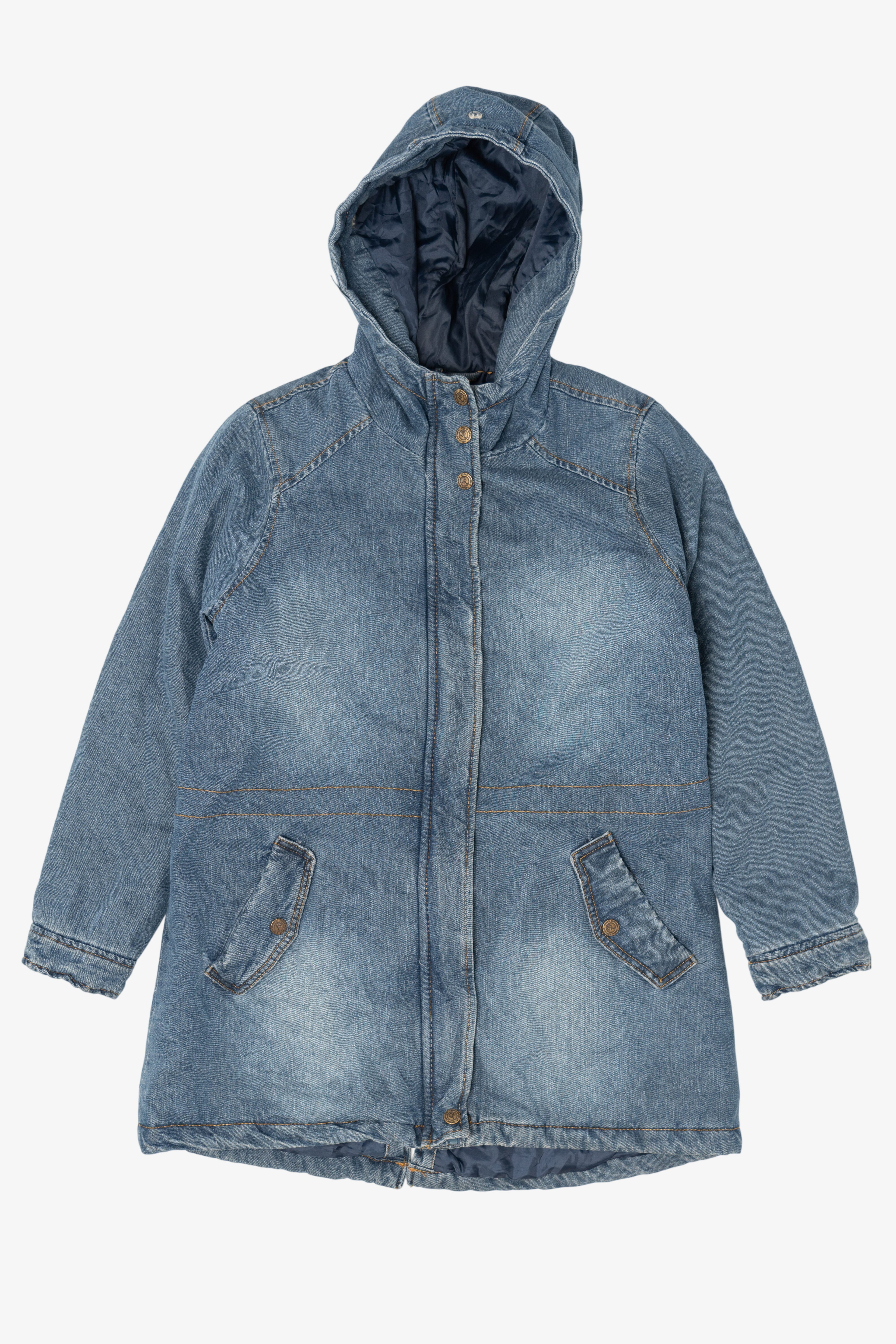 Blue Urban Republic Quilted Lining Hooded Denim Jacket (2010s)