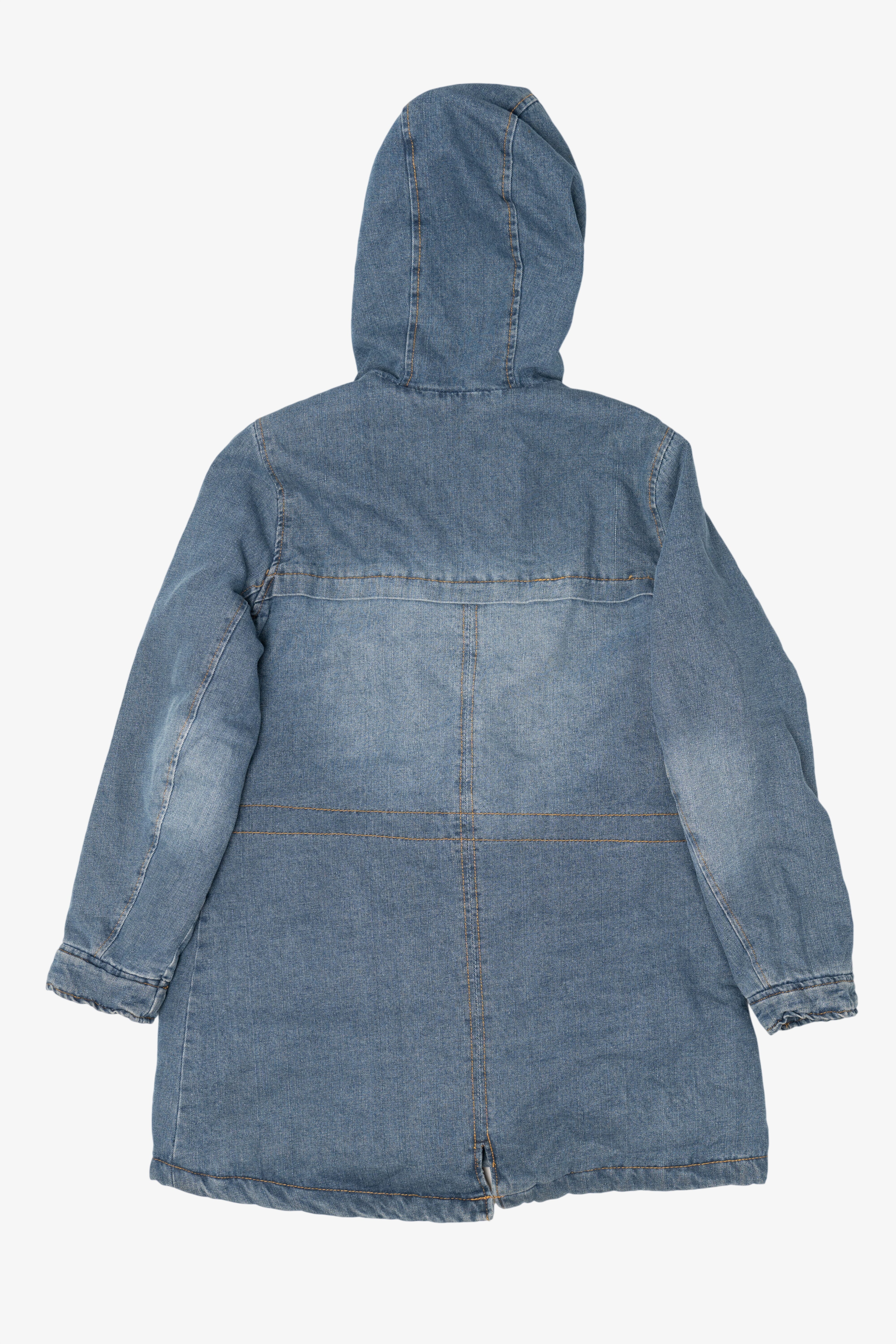 Blue Urban Republic Quilted Lining Hooded Denim Jacket (2010s)