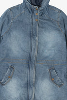 Blue Urban Republic Quilted Lining Hooded Denim Jacket (2010s)