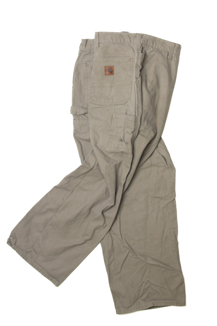 Carhartt Beige Carpenter Denim Jeans