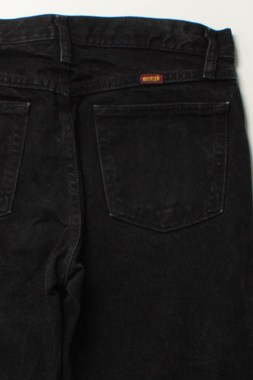 Vintage Black Rustler Denim Jeans (30x30)