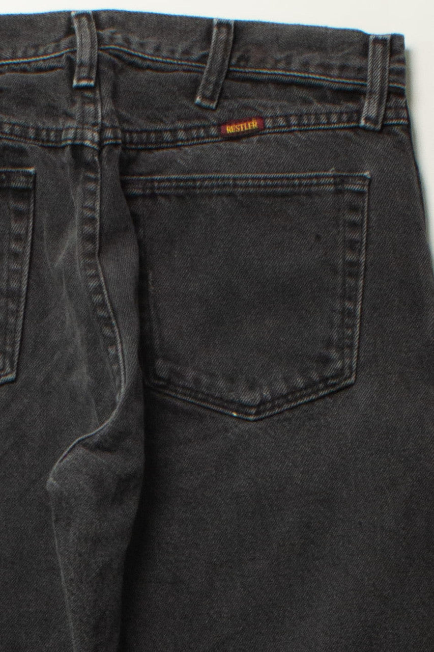 Vintage Black Rustler Denim Jeans (31x30)